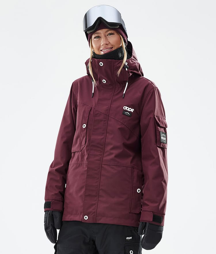 Adept W Snowboard Jacket Women Burgundy, Image 1 of 9