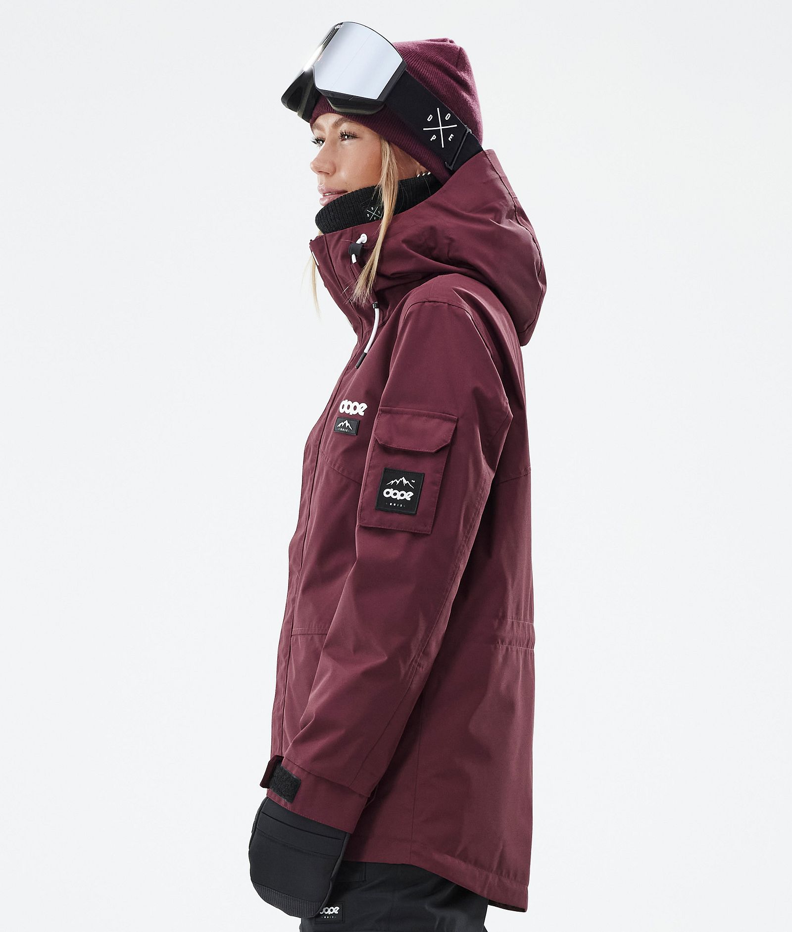 Adept W Snowboard Jacket Women Burgundy, Image 5 of 9