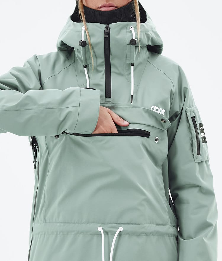 Annok W Snowboard Jacket Women Faded Green, Image 9 of 8