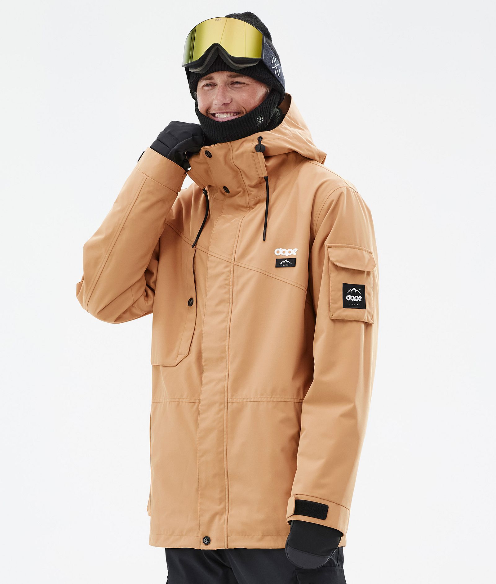 Adept Snowboard Jacket Men Khaki Yellow, Image 1 of 9