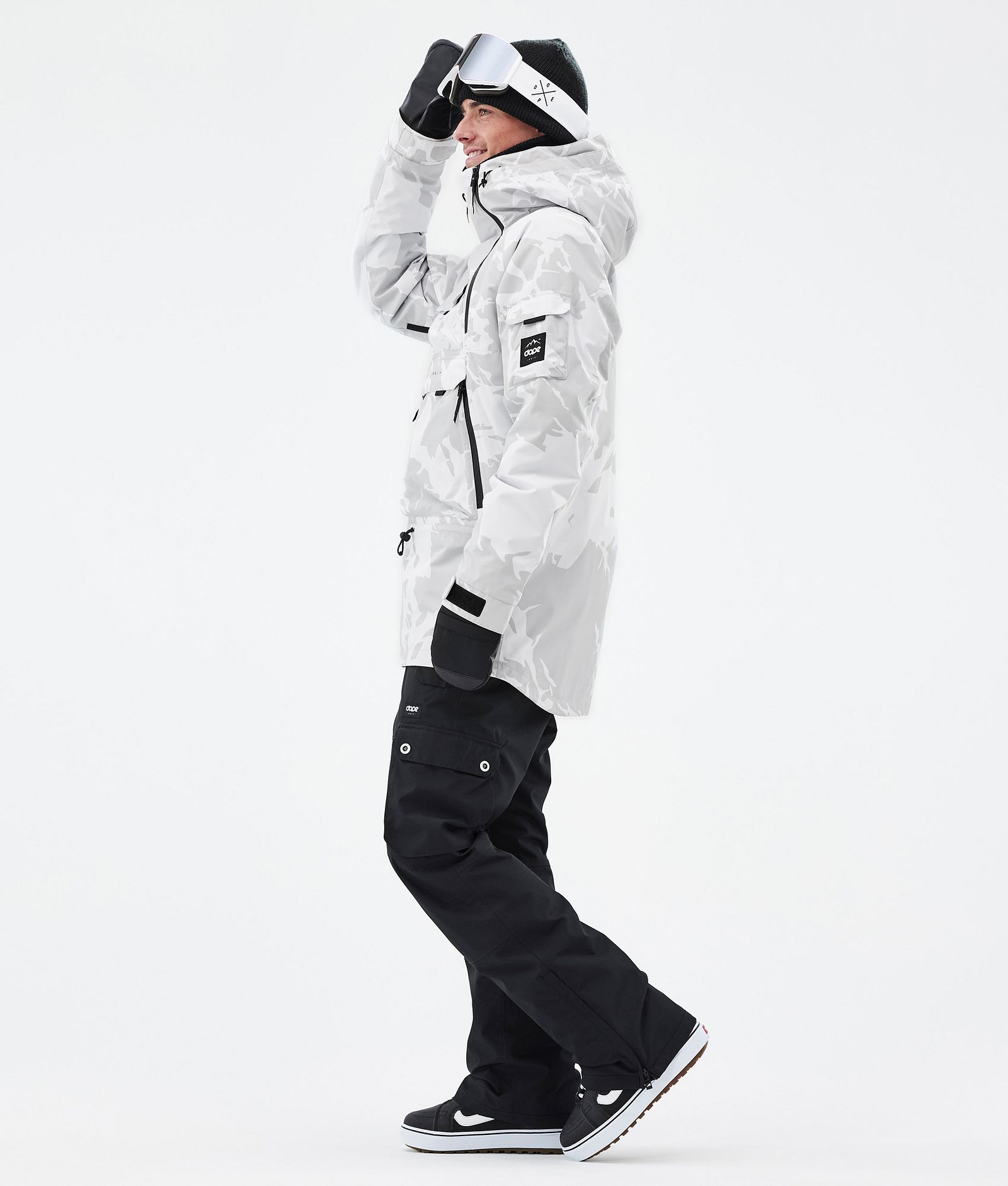 Akin Snowboard Jacket Men Grey Camo, Image 3 of 8