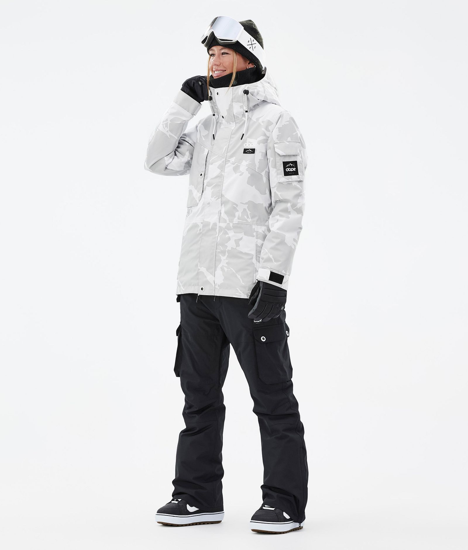 Adept W Snowboard Jacket Women Grey Camo, Image 2 of 9