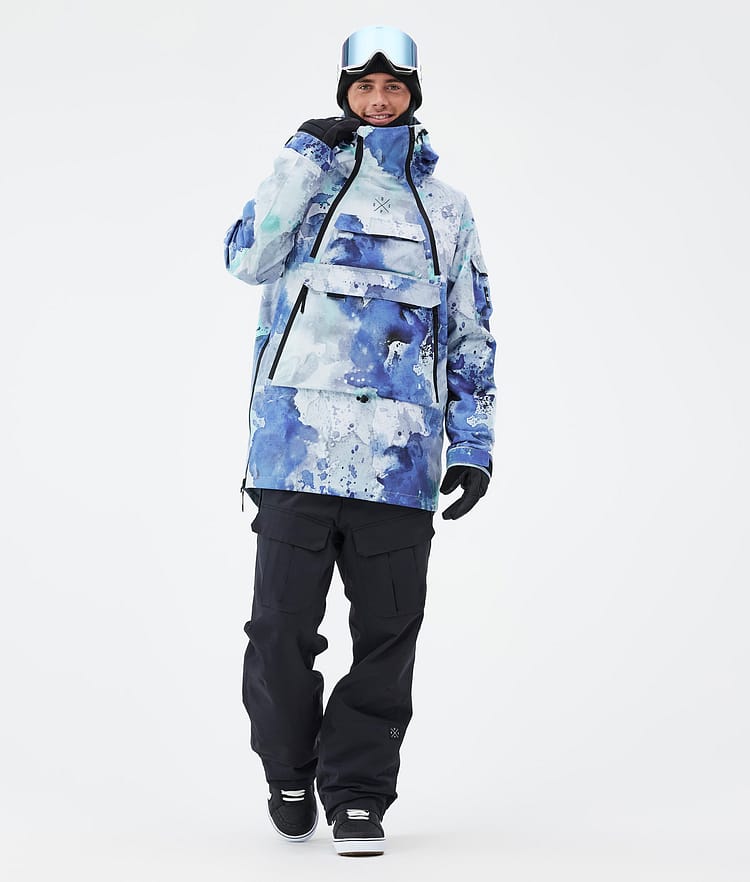 Akin Snowboard Jacket Men Spray Blue Green, Image 3 of 8