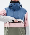 Legacy Track W Snowboard Jacket Women Blue Steel/Light Grey/Soft Pink/Greenish, Image 8 of 8