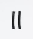 2pc Rips Tape Zip Puller Replacement Parts Men Black/Black Tip