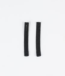 Utilities 2pc Rips Tape Zip Puller Pezzi di ricambio Black/Black Tip