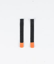 Utilities 2pc Rips Tape Zip Puller Pezzi di ricambio Black/Orange Tip