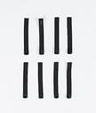 8pc Rips Tape Zip Puller Replacement Parts Men Black/Black Tip