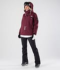 Annok W 2019 Snowboard Jacket Women Burgundy, Image 8 of 9