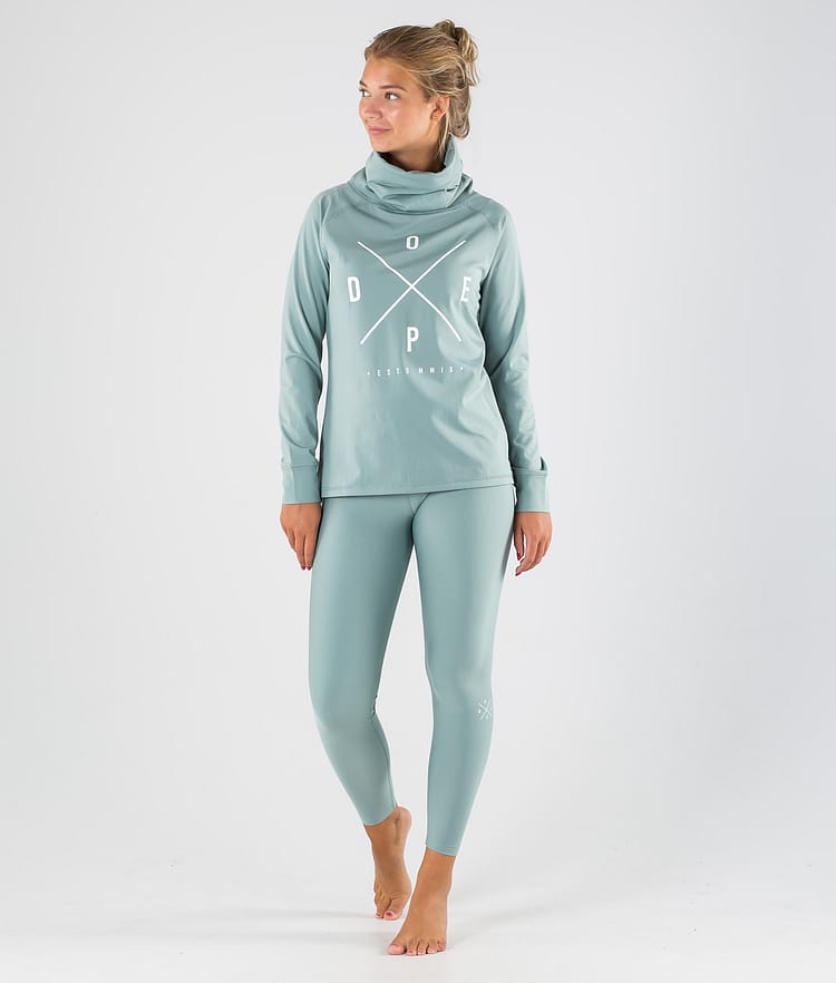 Snuggle W 2021 Legginsy Termoaktywne Kobiety 2X-Up Faded Green, Zdjęcie 5 z 6