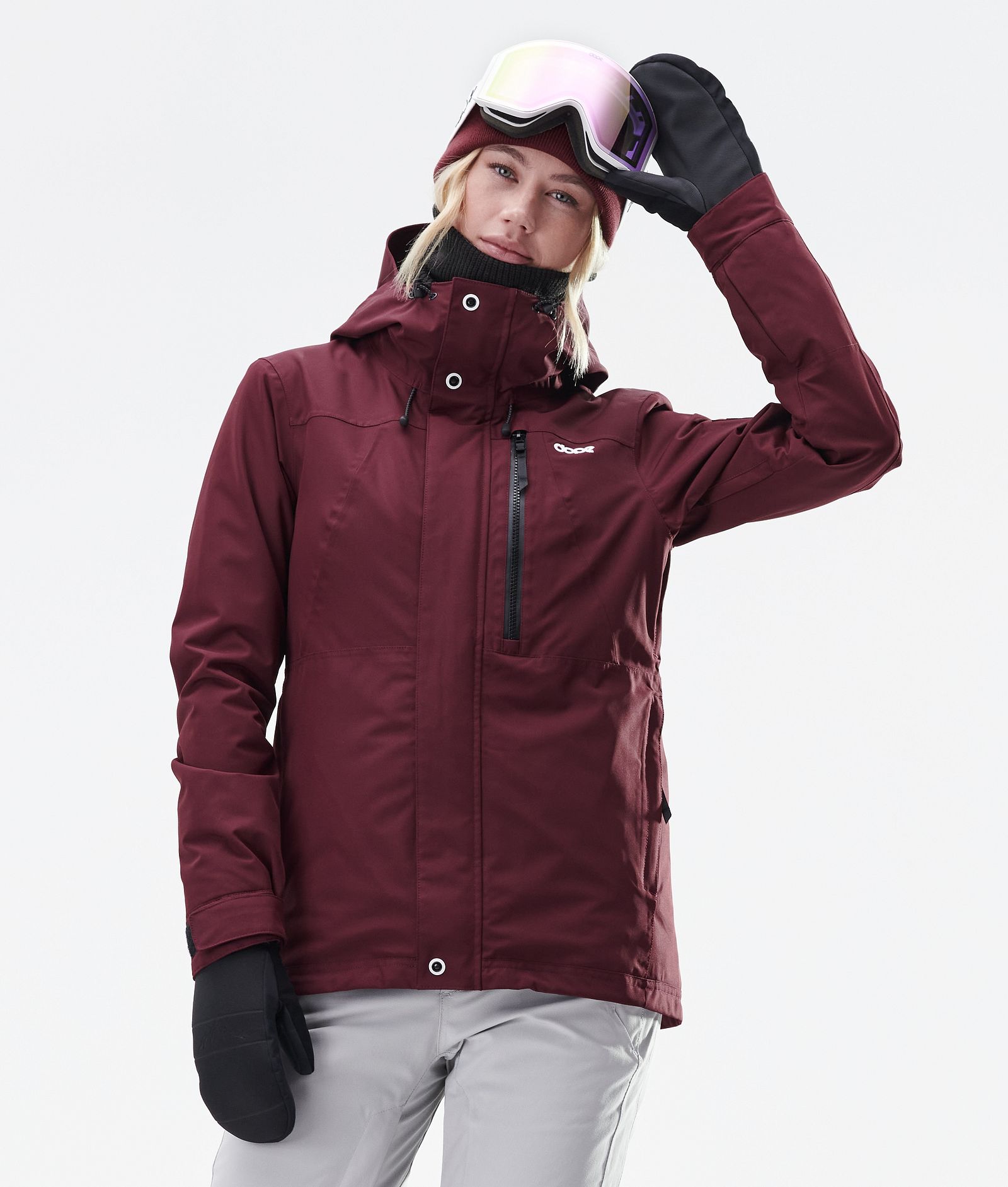 Divine W Skijacke Damen Burgundy, Bild 4 von 9