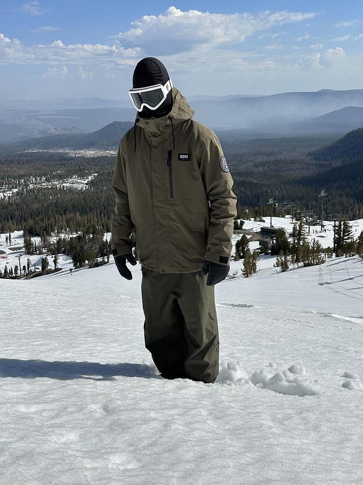 Blizzard Full Zip Snowboardjakke Herre Olive Green Renewed