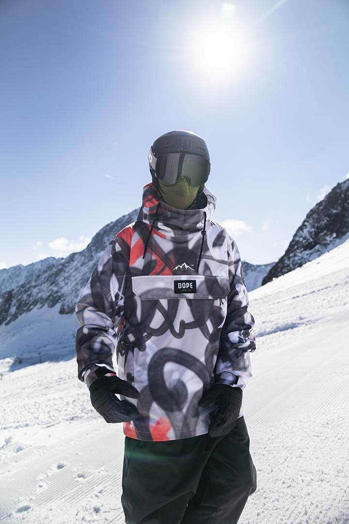 Blizzard Snowboard Jacket Men Spray Black Red