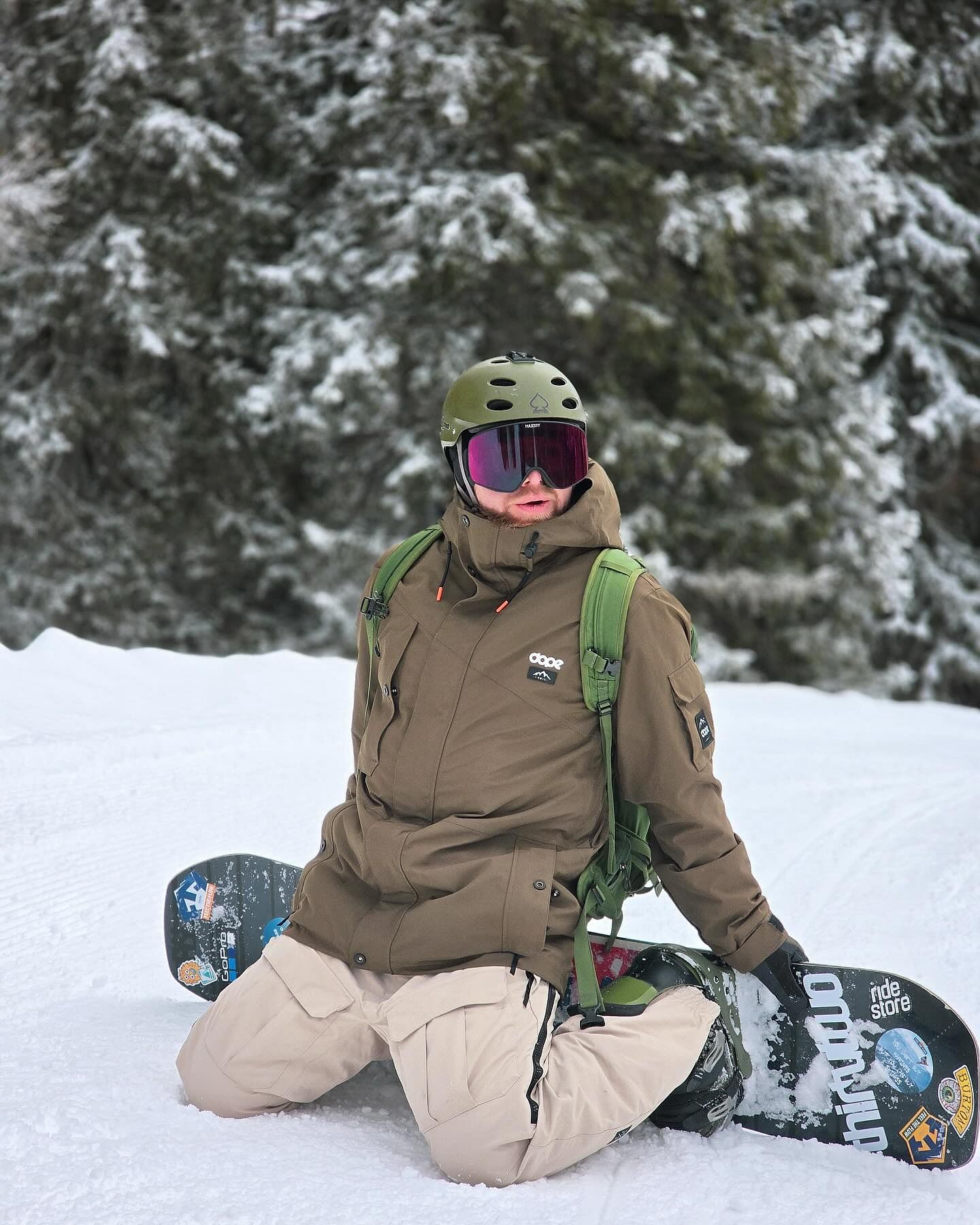 Dope Adept Snowboard Jacket Men Olive Green | Dopesnow.com