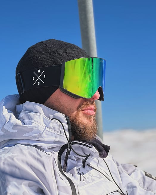 Kund @ski.shredder i Sight Skidglasögon Black/Green Mirror