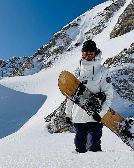 Klant @_aure.boucher_ in Blizzard Snowboard jas Heren Whitish
