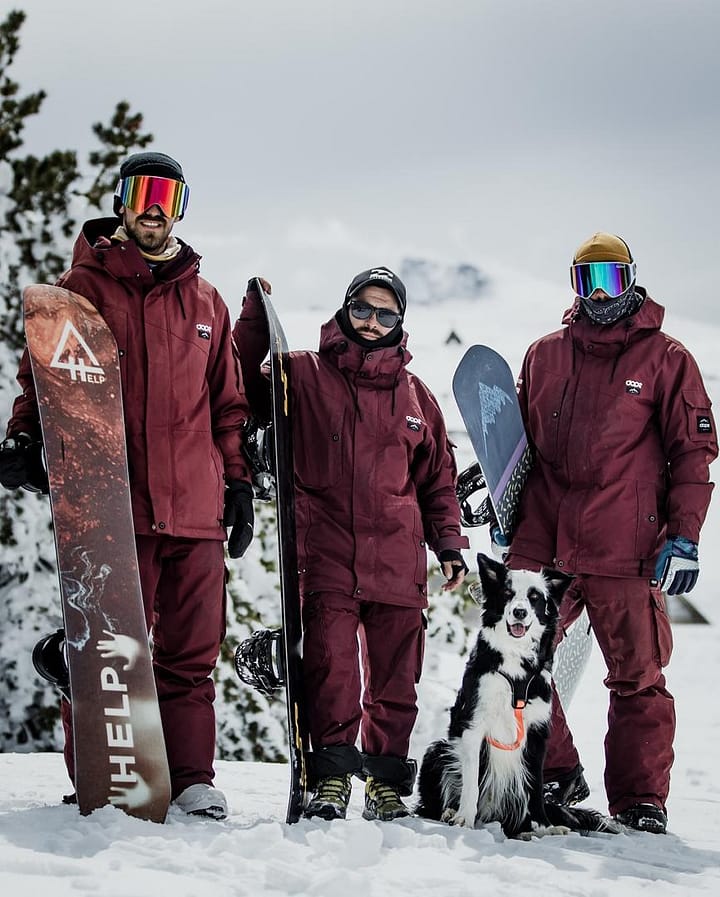 Adept Snowboard Jacket Men Don Burgundy