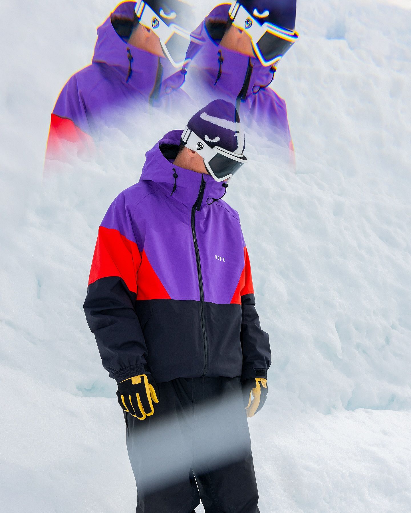 Dope Spartan スノーボードジャケット メンズ Sport Vivid Purple/Red