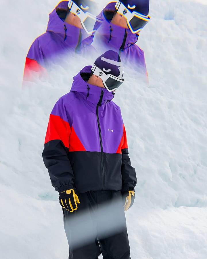 Client @lukas.muellauer dans Spartan Veste Snowboard Homme Sport Vivid Purple/Red/Black Renewed
