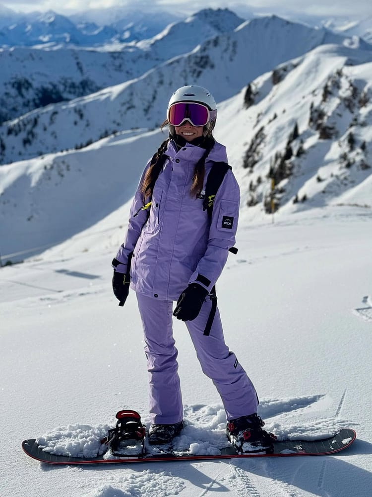 Customer @toni_knr in Adept W Snowboardjacke Damen Faded Violet Renewed