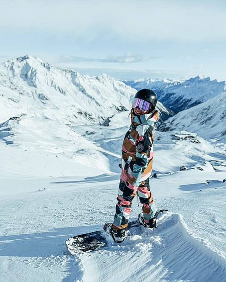 Cliente @skvikskvik in Blizzard W Giacca Snowboard Donna Shards Gold Muted Pink Renewed