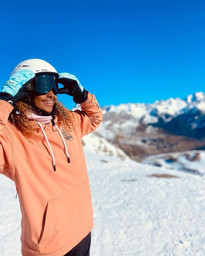 Cliente @ingridgarciaa__ en Yeti W 21 Chaqueta Snowboard Mujer Rise Peach Renewed