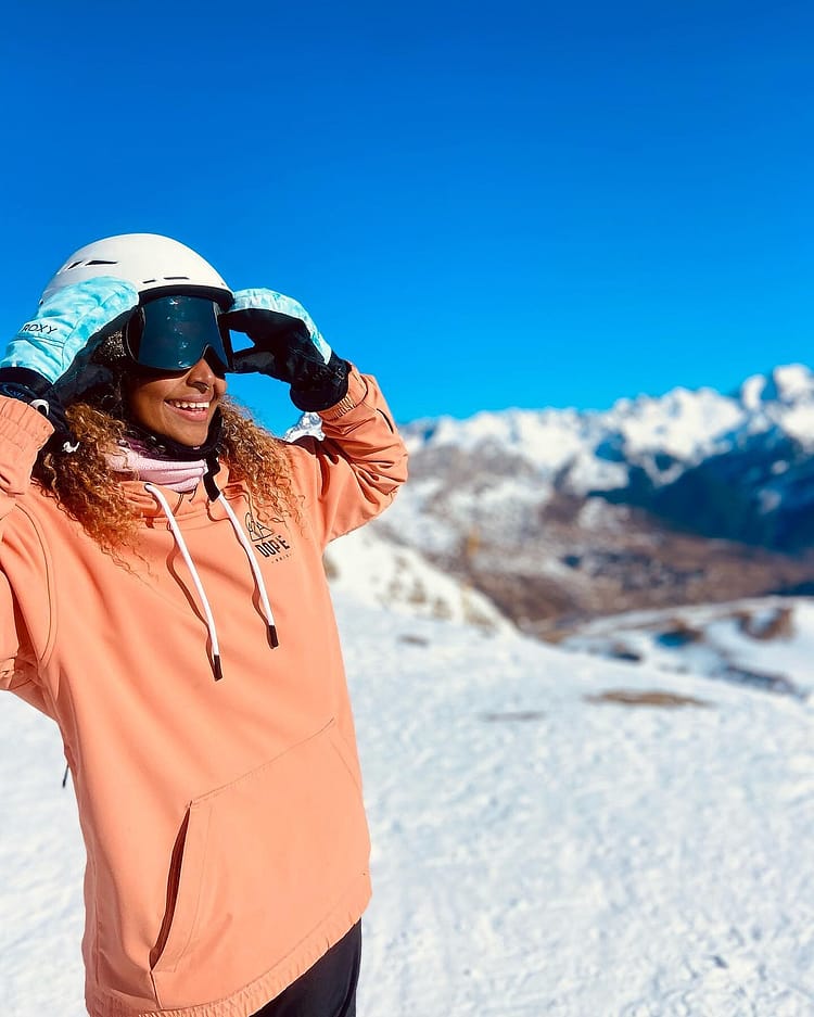 Cliente @ingridgarciaa__ en Yeti W 21 Chaqueta Snowboard Mujer Rise Peach Renewed