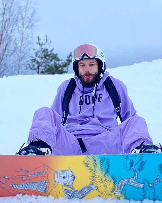 Klient @benniewardi w Yeti 21 Kurtka Snowboardowa Mężczyźni Capital Faded Violet Renewed