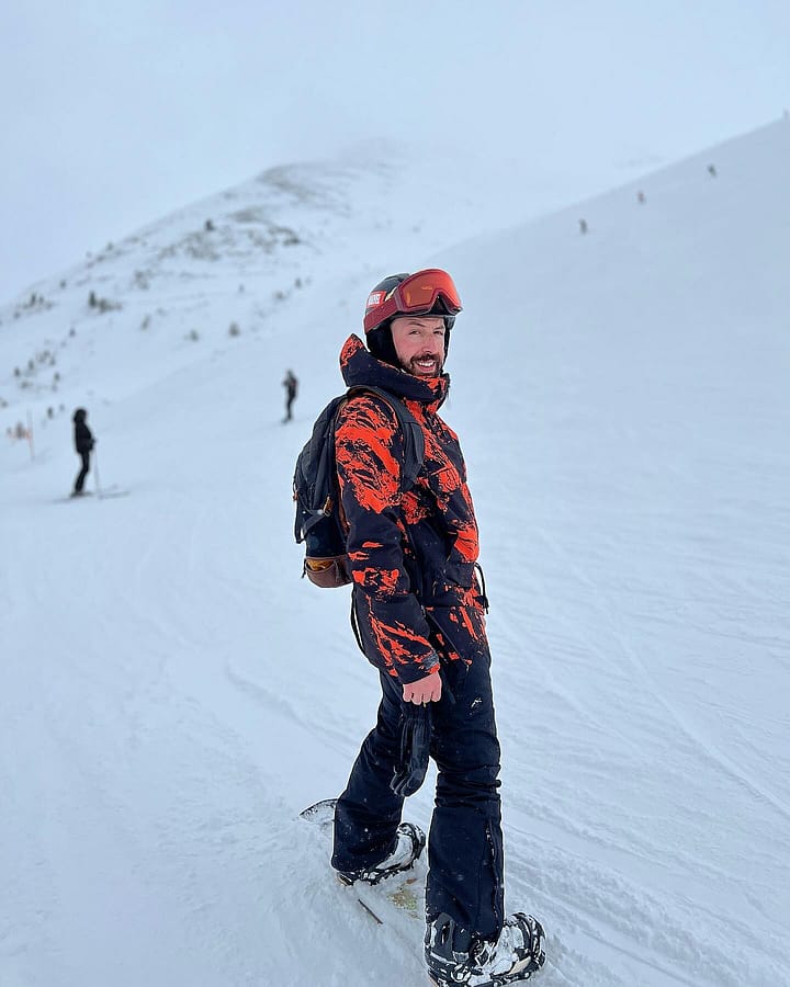 Klient @_mimmofly_ w Annok 21 Kurtka Snowboardowa Mężczyźni Paint Orange