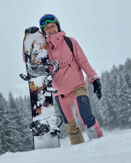 Zákazník @susievanarem v Legacy W 2021 Bunda na Snowboard Dámské Pink Renewed