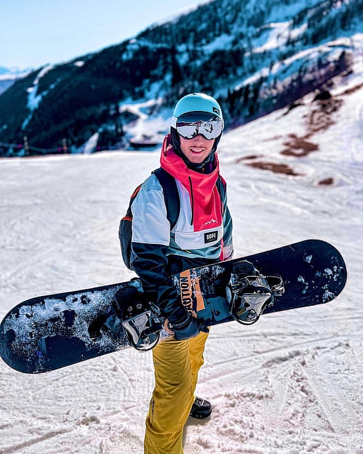 Kund @clavdm i Blizzard LE Snowboardjacka Herr Limited Edition Patchwork Coral
