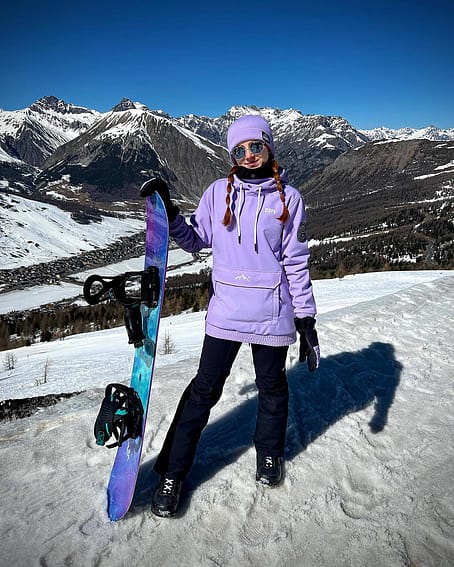 Cliente @elliekanaloshh en Wylie W Chaqueta Esquí Mujer Capital Faded Violet