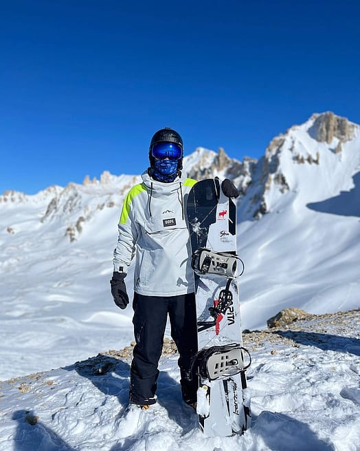 Cliente @lautischuster in Blizzard LE Giacca Snowboard Uomo Limited Edition Stripe Light Grey