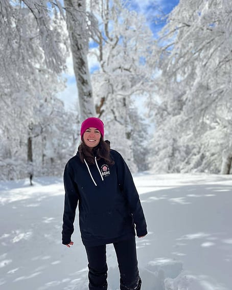 Cliente @guadisuidini en Yeti W 2021 Chaqueta Snowboard Mujer Rose Black