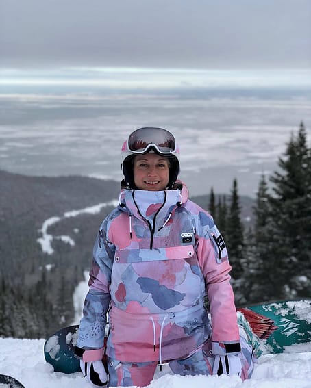 Client @juedesbec dans Annok W Veste de Ski Femme Washed Ink
