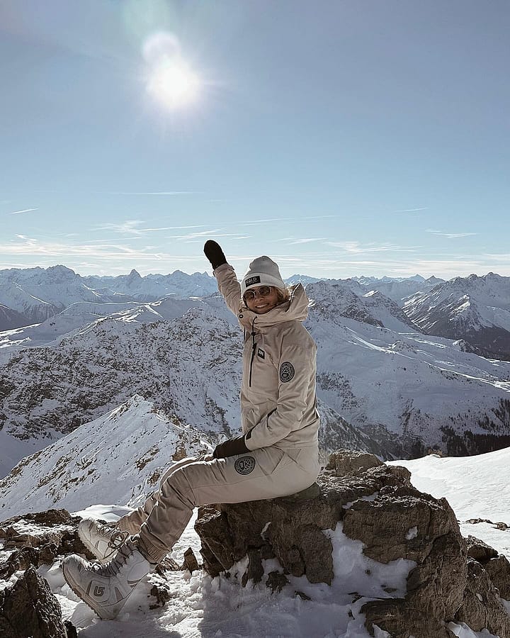 Client @michellejns dans Blizzard W Full Zip 24 Veste Snowboard Femme Sand