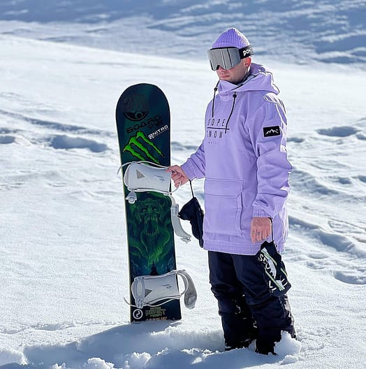 Zákazník @marco_peviani v Wylie Bunda na Snowboard Pánské DS Faded Violet