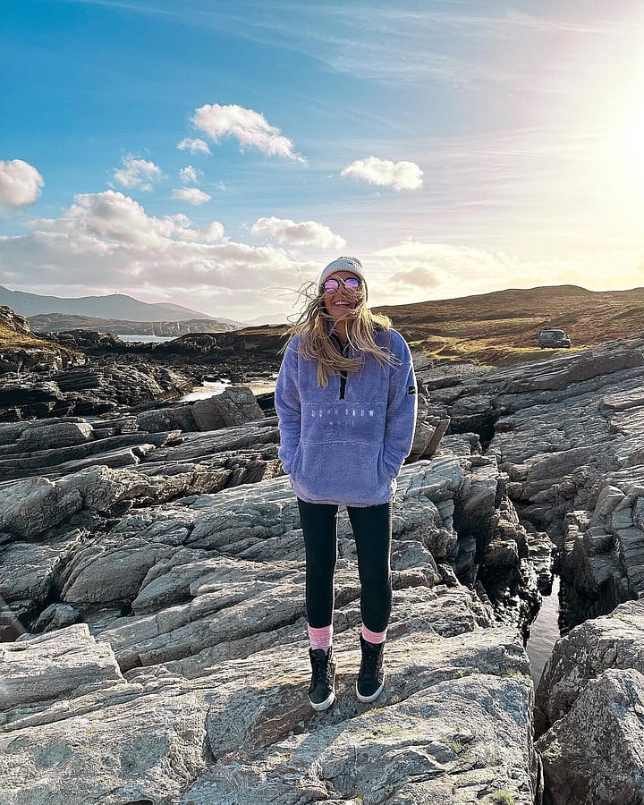 Customer @kemp.life in Pile W 22 Fleece Sweater Women Faded Violet