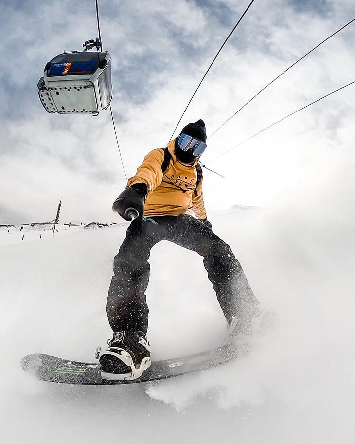Klient @teocolombo w Wylie Kurtka Snowboardowa Mężczyźni DS Khaki Yellow