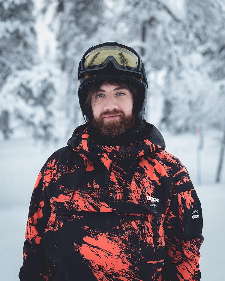 Customer @moledromediaco in Annok 21 Kurtka Snowboardowa Mężczyźni Paint Orange