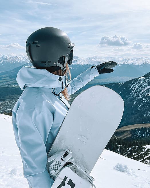 Kunde @dashismiles in Legacy W Snowboardjacke Damen Light Blue Renewed