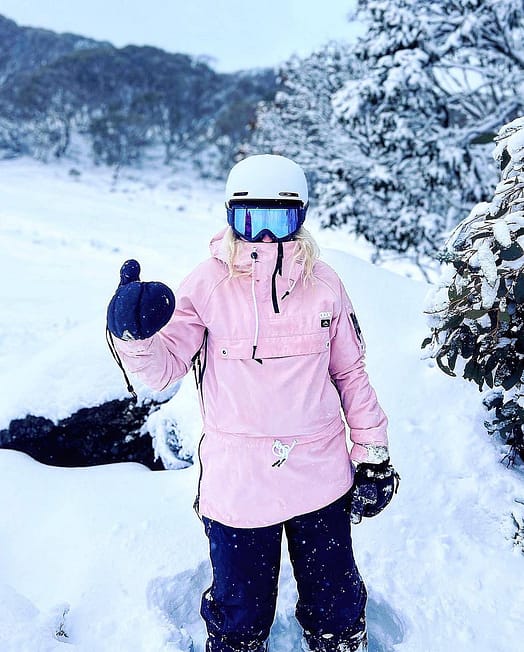 Client @veronicaoconnor_ dans Annok W Veste Snowboard Femme Soft Pink
