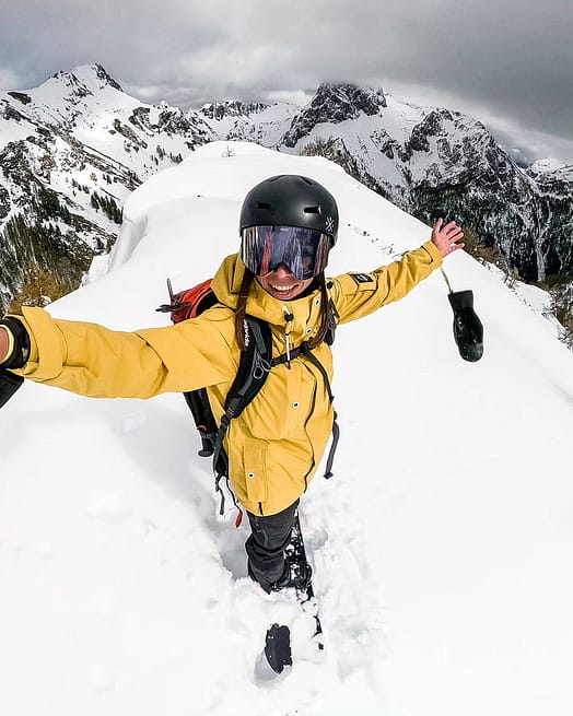 Customer @skvikskvik in Adept W Ski Jacket Women Yellow
