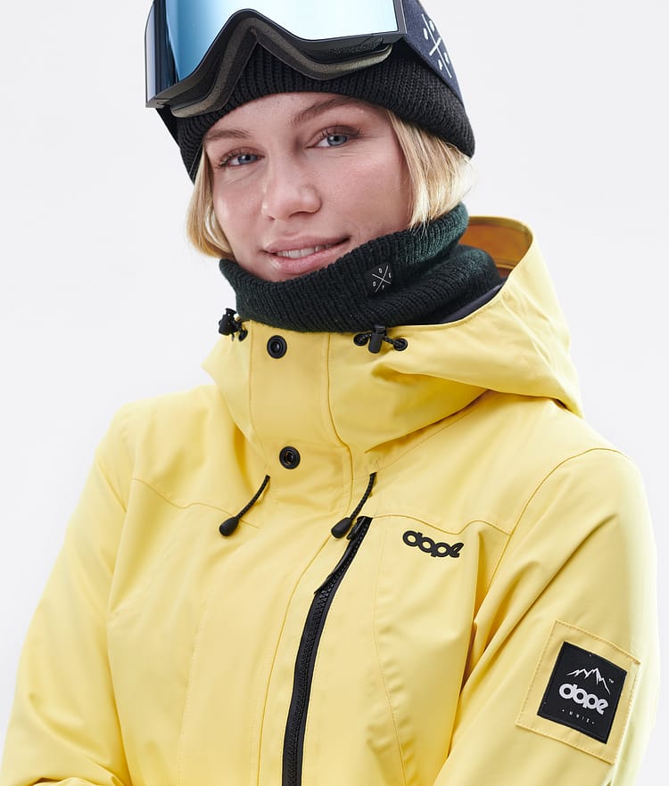 Divine W Veste Snowboard Femme Faded Yellow, Image 2 sur 9