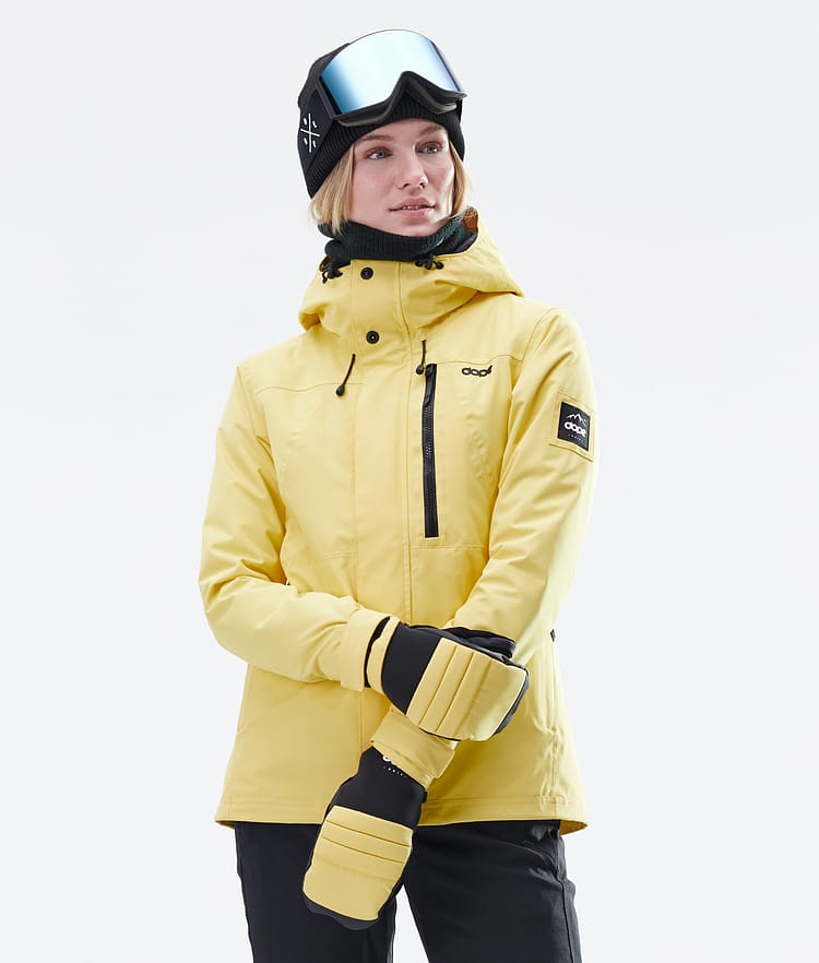 Divine W Veste Snowboard Femme Faded Yellow, Image 4 sur 9