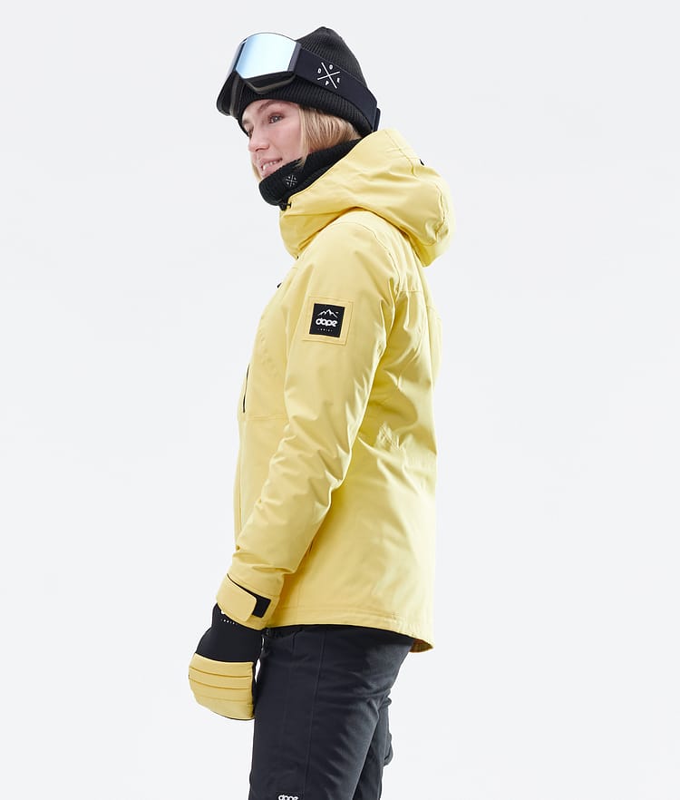 Divine W Veste Snowboard Femme Faded Yellow, Image 5 sur 9