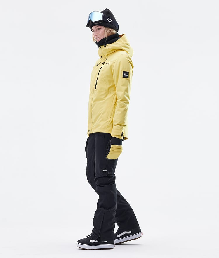 Divine W Veste Snowboard Femme Faded Yellow, Image 8 sur 9