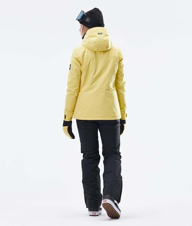 Divine W Veste Snowboard Femme Faded Yellow, Image 9 sur 9