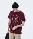 Daily T-shirt Herre 2X-UP Burgundy