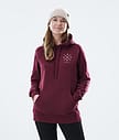 Regular Hoodie Women 2X-UP Burgundy